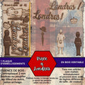 VIREE A LONDRES - EMBELLISSEMENTS découpés et gravés sur bois véritable
