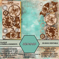 STEAMPUNK - EMBELLISSEMENTS découpés et gravés sur bois véritable