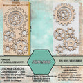STEAMPUNK - EMBELLISSEMENTS découpés et gravés sur bois véritable