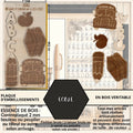 ECOLE - EMBELLISSEMENTS découpés et gravés sur bois véritable