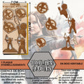 HUNGER GAMES - EMBELLISSEMENTS découpés et gravés sur bois véritable