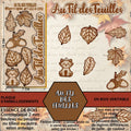 AU FIL DES FEUILLES - EMBELLISSEMENTS gravées et découpés au laser sur bois véritable
