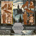 Embellishment AU FIL DES FEUILLES - SUBJECTS cut and engraved on real wood