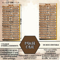 PAUSE CAFE - EMBELLISSEMENTS découpés et gravés sur bois véritable