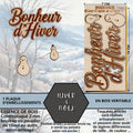 HIVER/NOEL - EMBELISSEMENTS découpés et gravés sur bois véritable