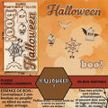 HALLOWEEN 1 - EMBELLISSEMENTS gravées et découpés au laser sur bois véritable