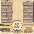 AUX INFO - EMBELLISSEMENTS  découpés et gravés au laser sur bois véritable